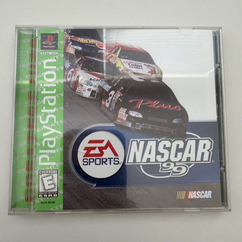 Nascar 99 PS1 CIB W/ Manual - PlayStation - Tested
